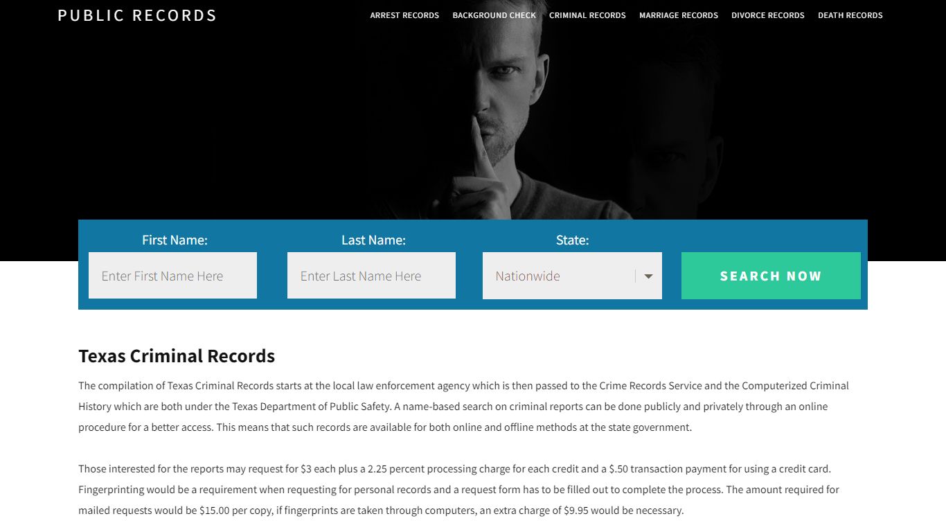 Texas Criminal Records - Public Records